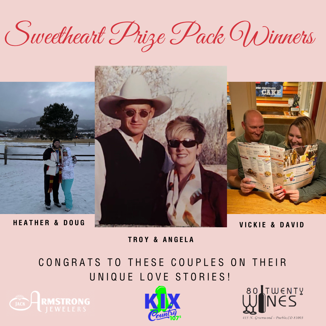 Congrats to our Sweetheart Contest Winners