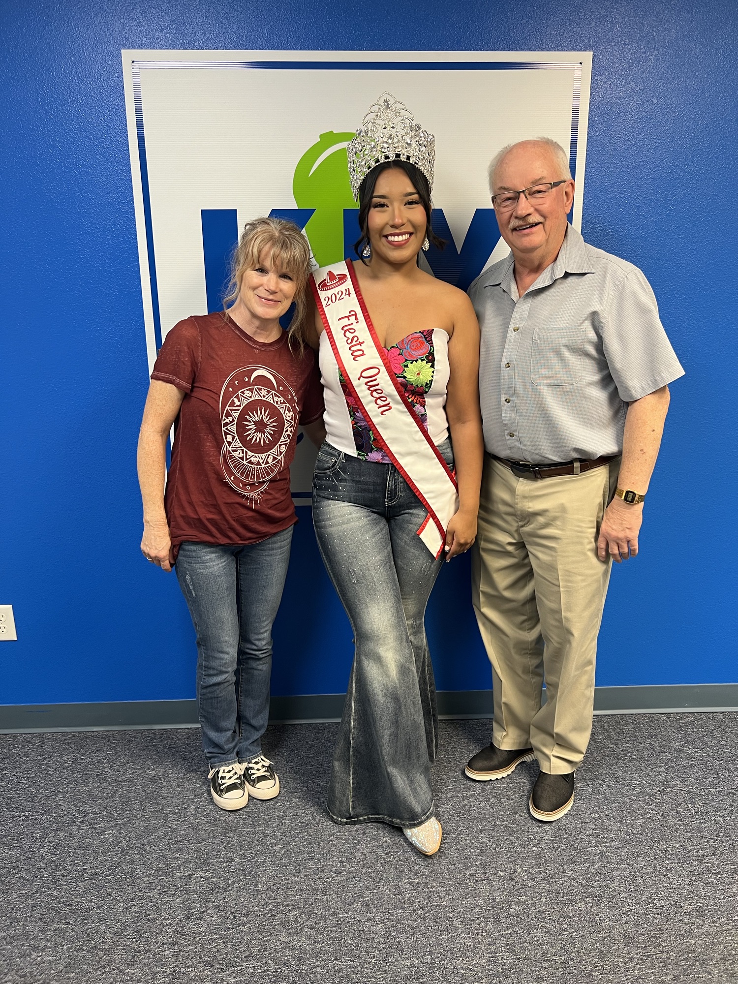 The State Fair Fiesta Day Queen visits KIX Country